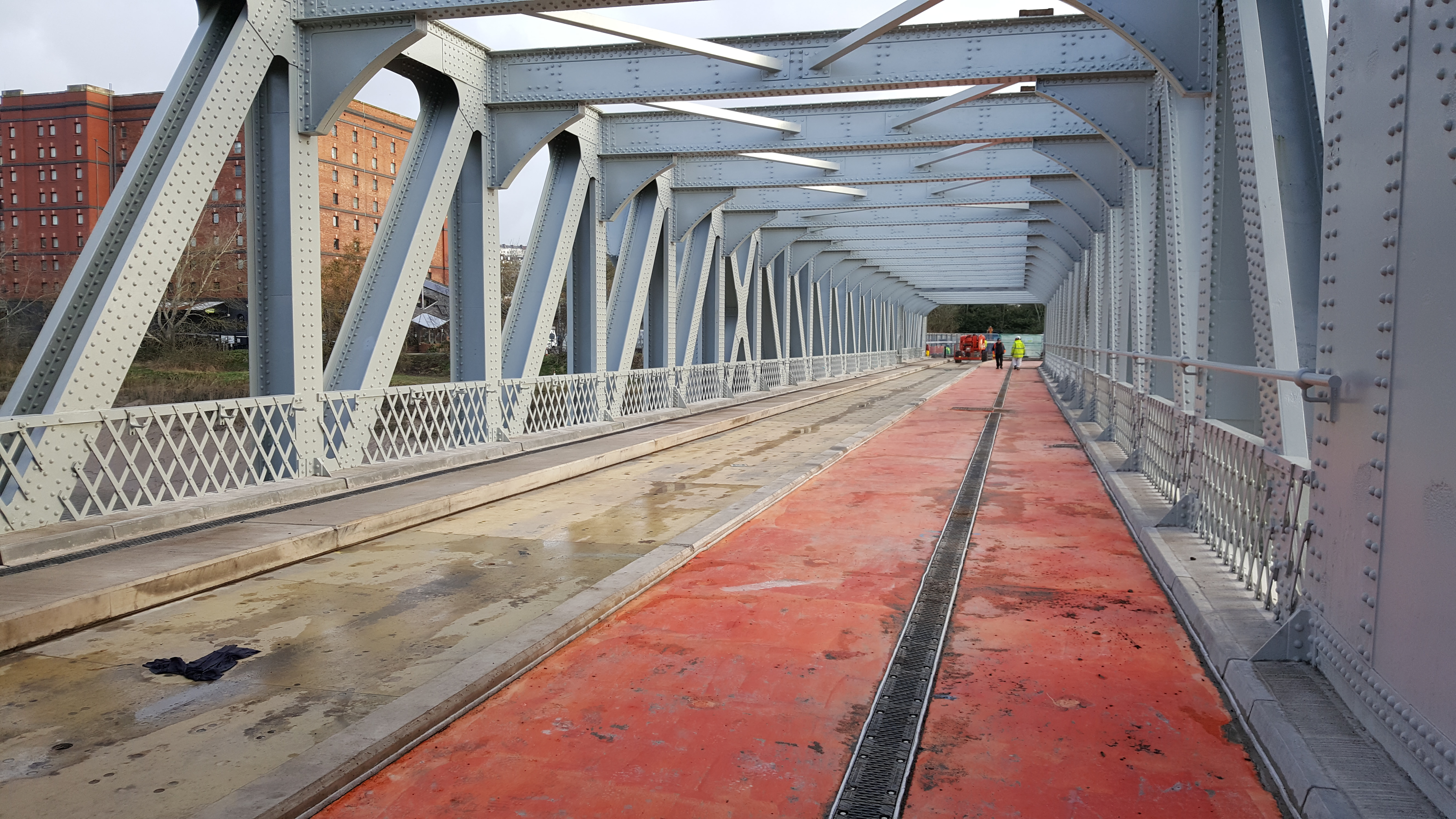 Surfacing on Ashton Avenue Swing Bridge