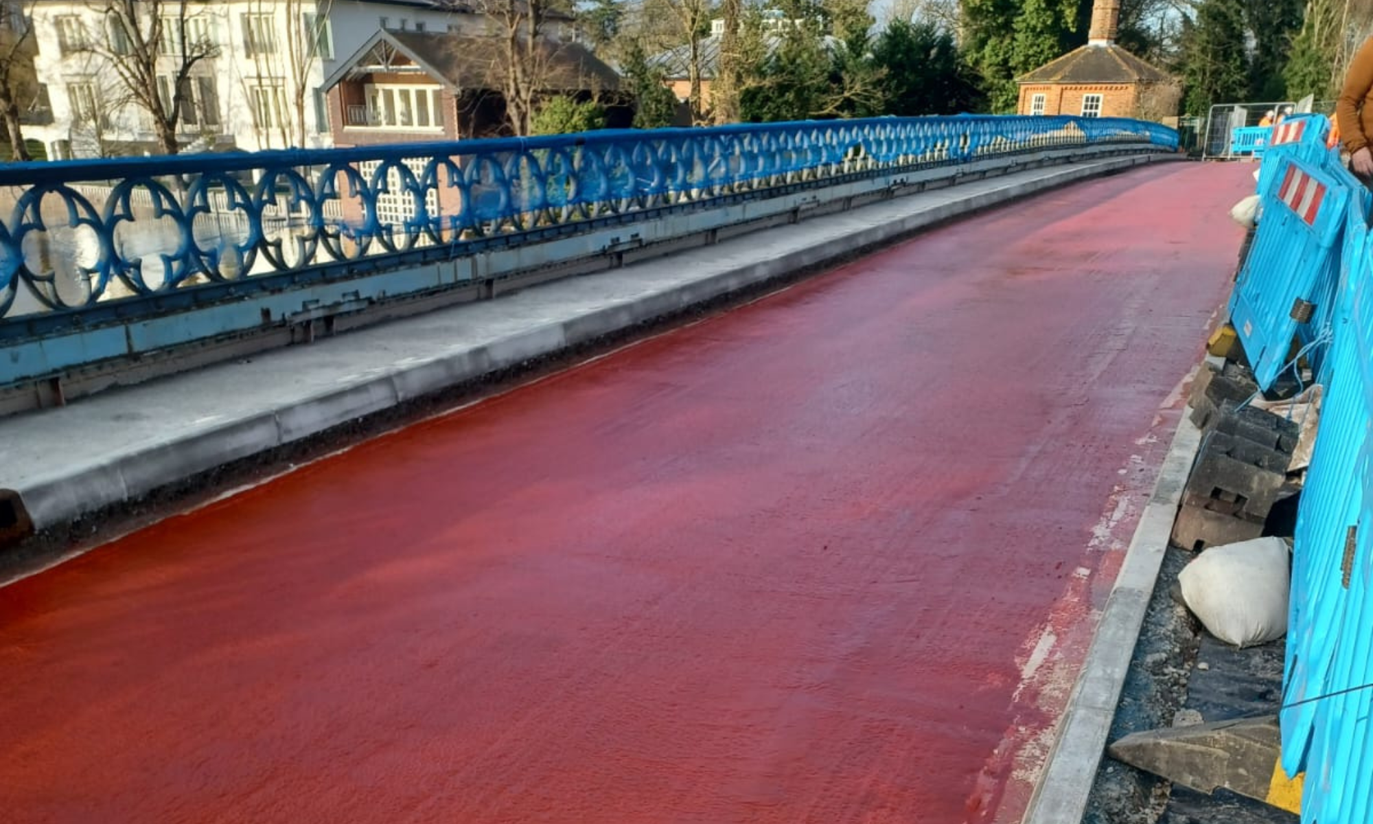 Waterproofing on Cookham Bridge