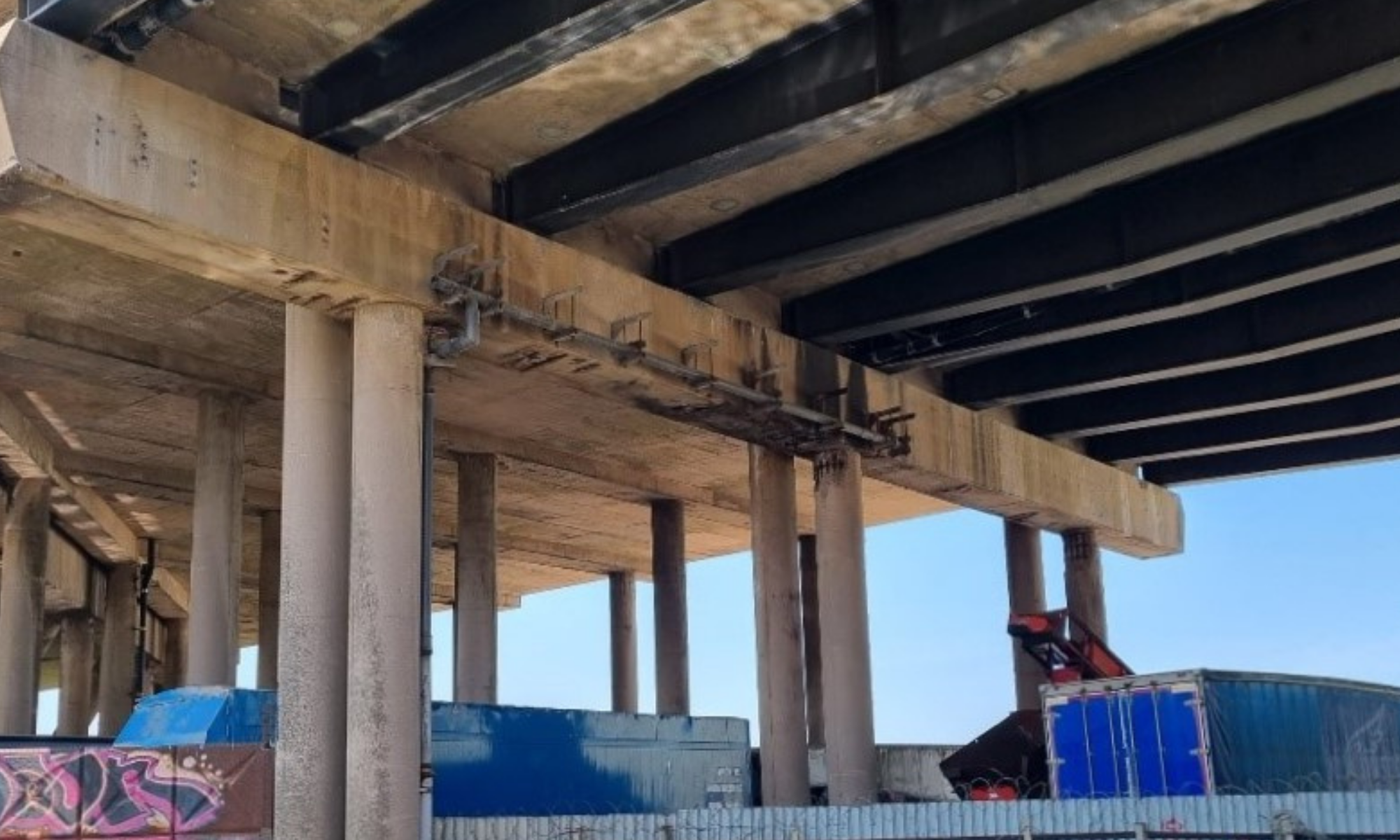 Concrete column repairs in Oldbury 